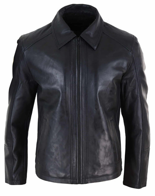 Black Nova Soft Pulse leather Jacket