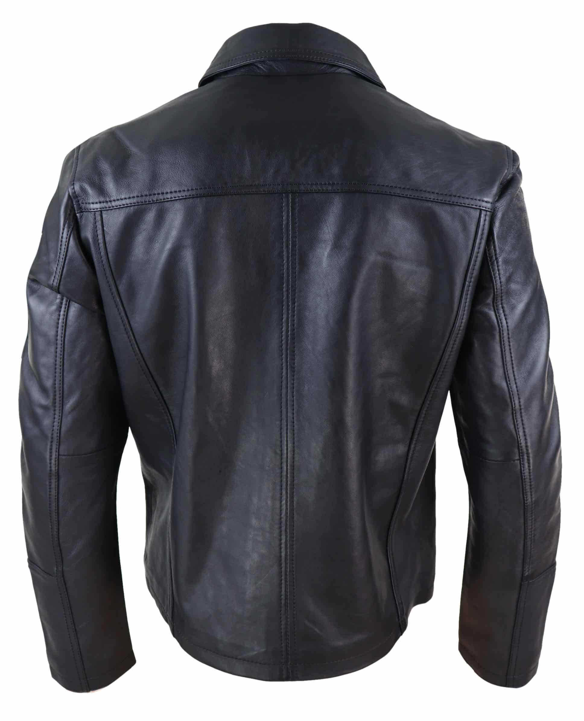Black Nova Soft Pulse leather Jacket 2