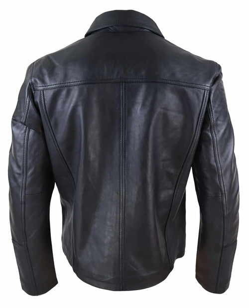 Black Nova Soft Pulse leather Jacket 2