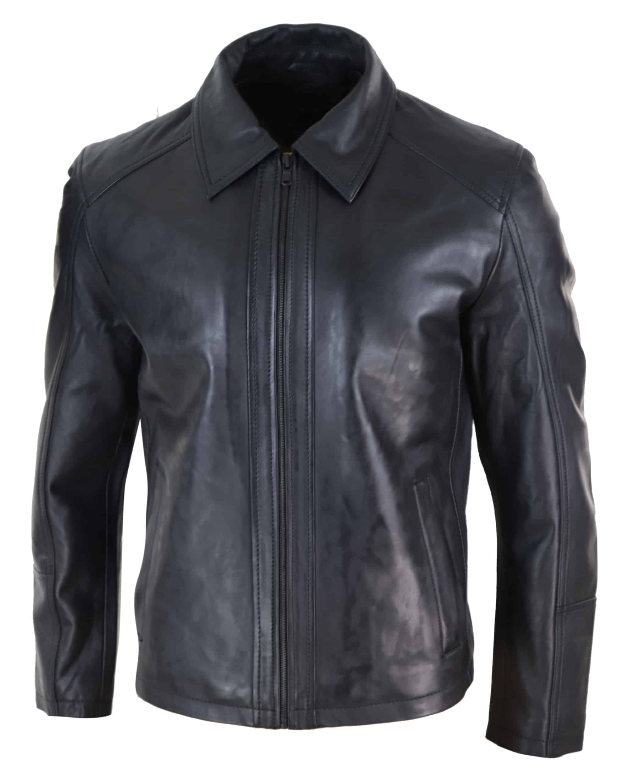 Black Nova Soft Pulse leather Jacket 4