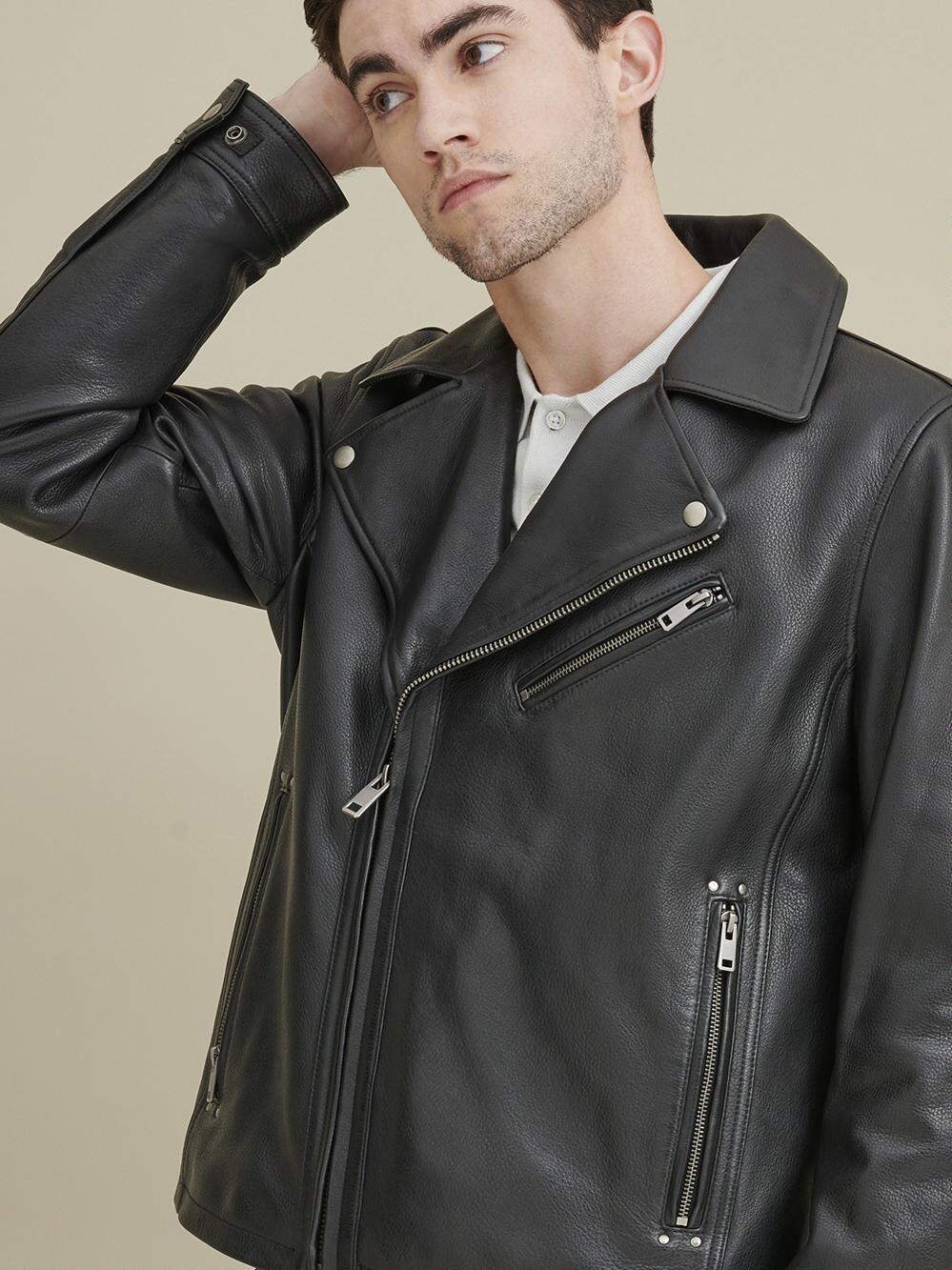 Charlie Leather Moto Jacket