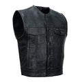 Croc Commander™ Men's Lowcut Motorcycle Leather Vest