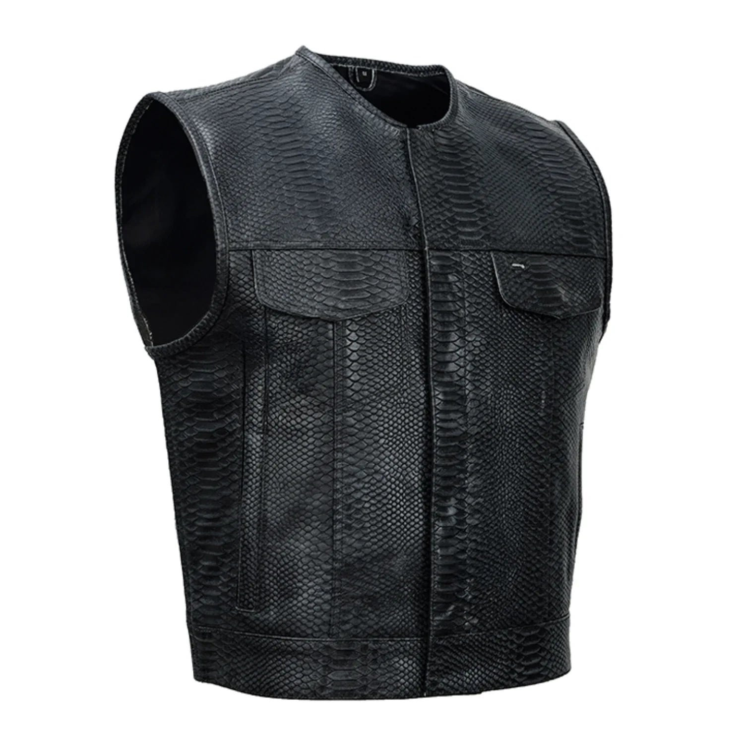 Croc Commander™ Men's Lowcut Motorcycle Leather Vest