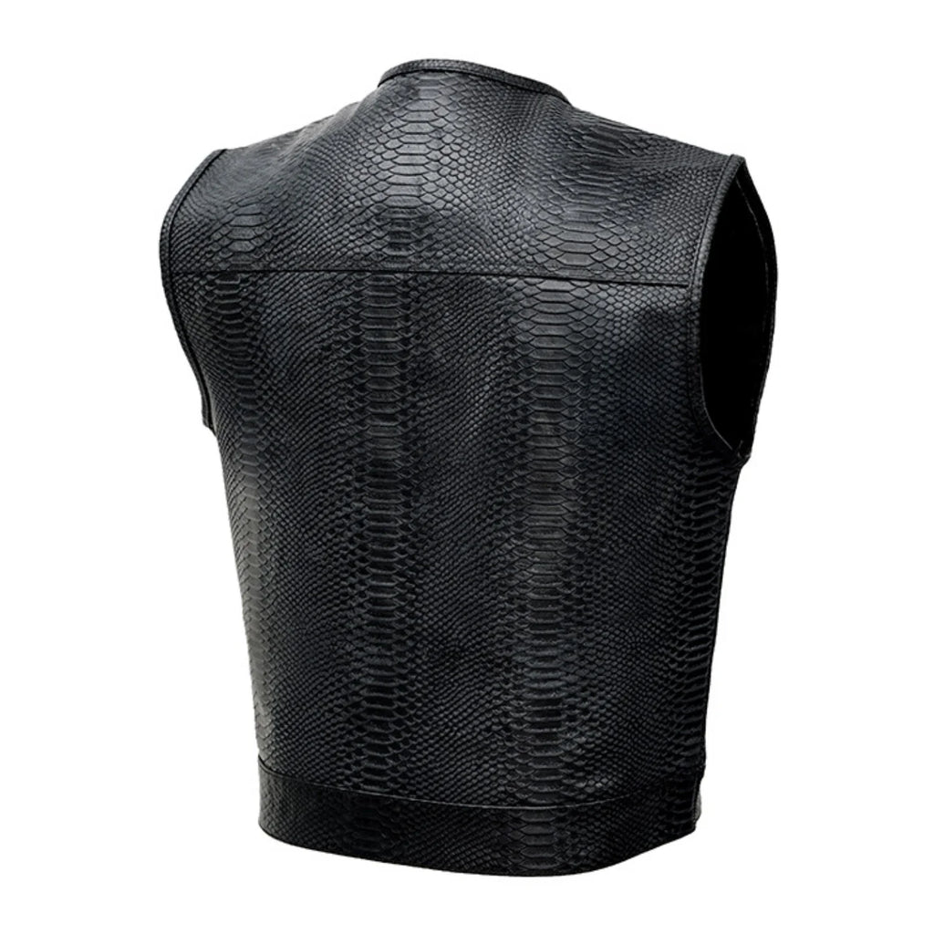 Croc Commander™ Men's Lowcut Motorcycle Leather Vest