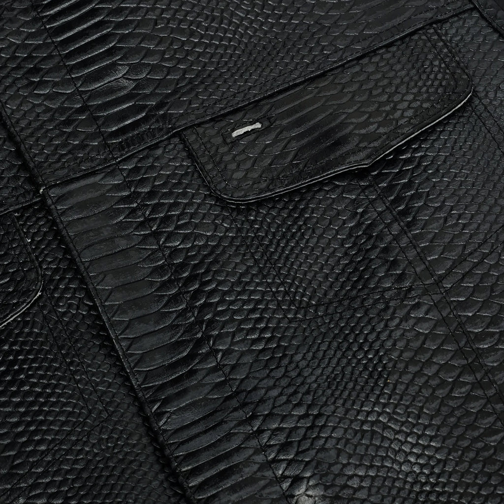 Croc Commander™ Men's Lowcut Motorcycle Leather Vest