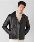 Davis Moto Cow Rub Off Jacket