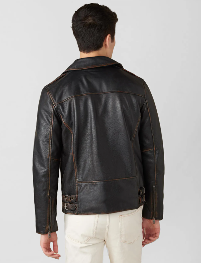 Davis Moto Cow Rub Off Jacket