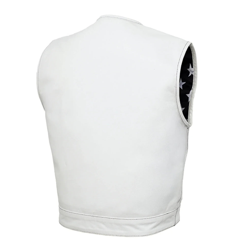 Eagle Shell™ Lowcut Men’s Motorcycle Leather Vest