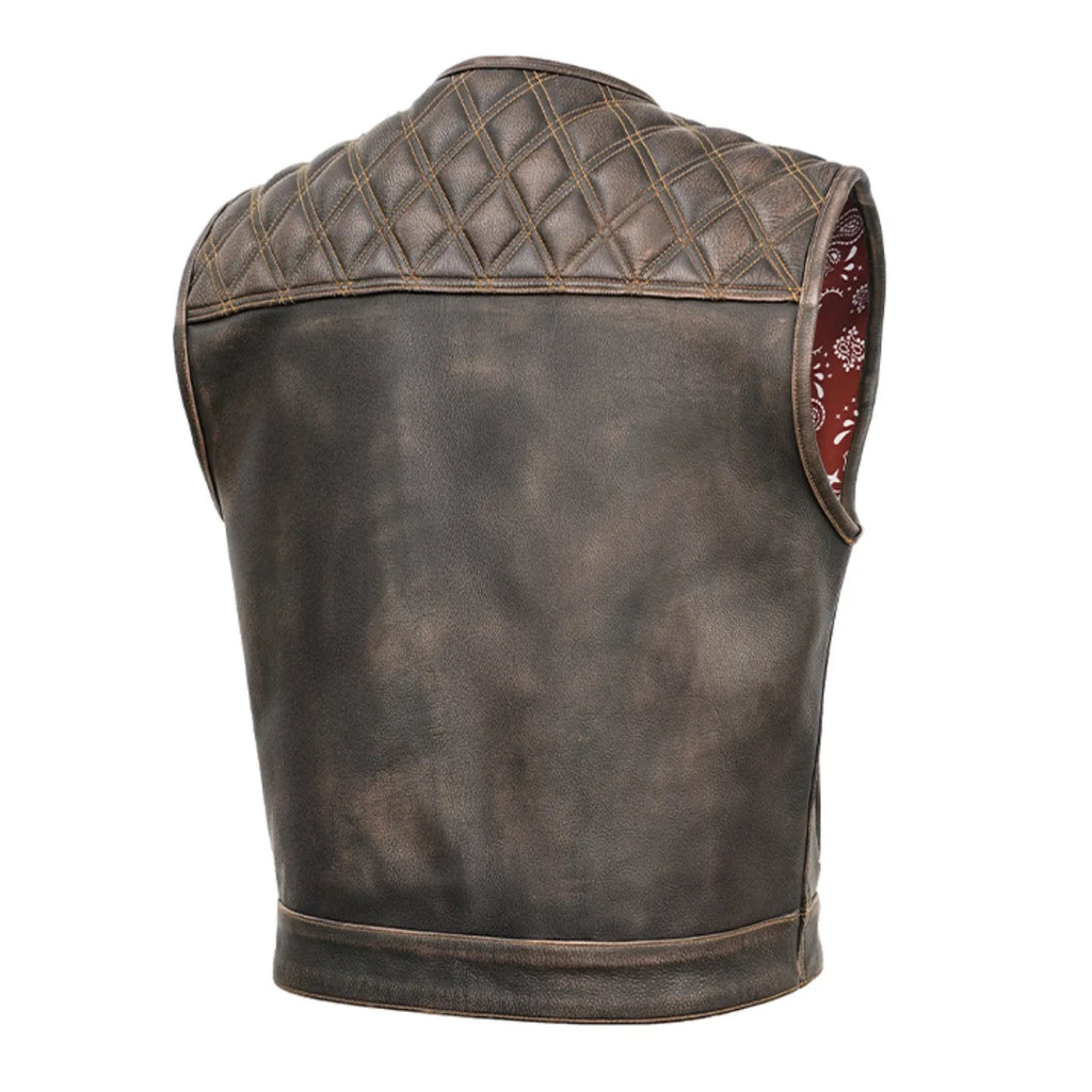 Harley Knight™ Lowcut Men's motorcycle Leather Vest