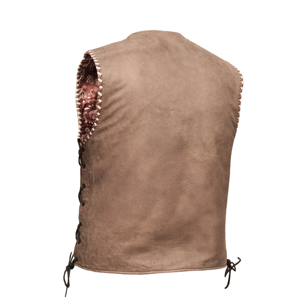 Leather Lex Brownstone Outlaw Vest 2