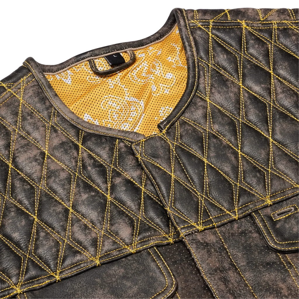 Rustic Way Men’s Motorcycle Leather Vest