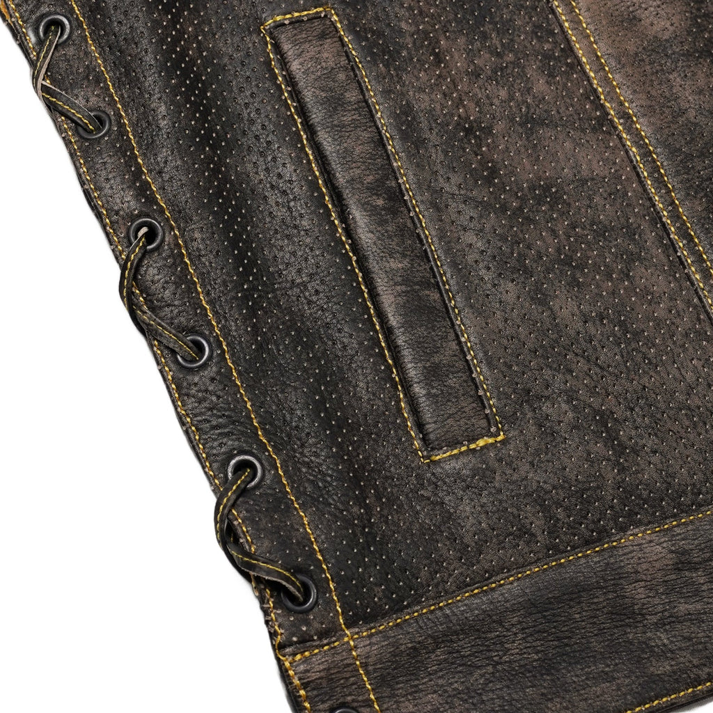 Rustic Way Men’s Motorcycle Leather Vest