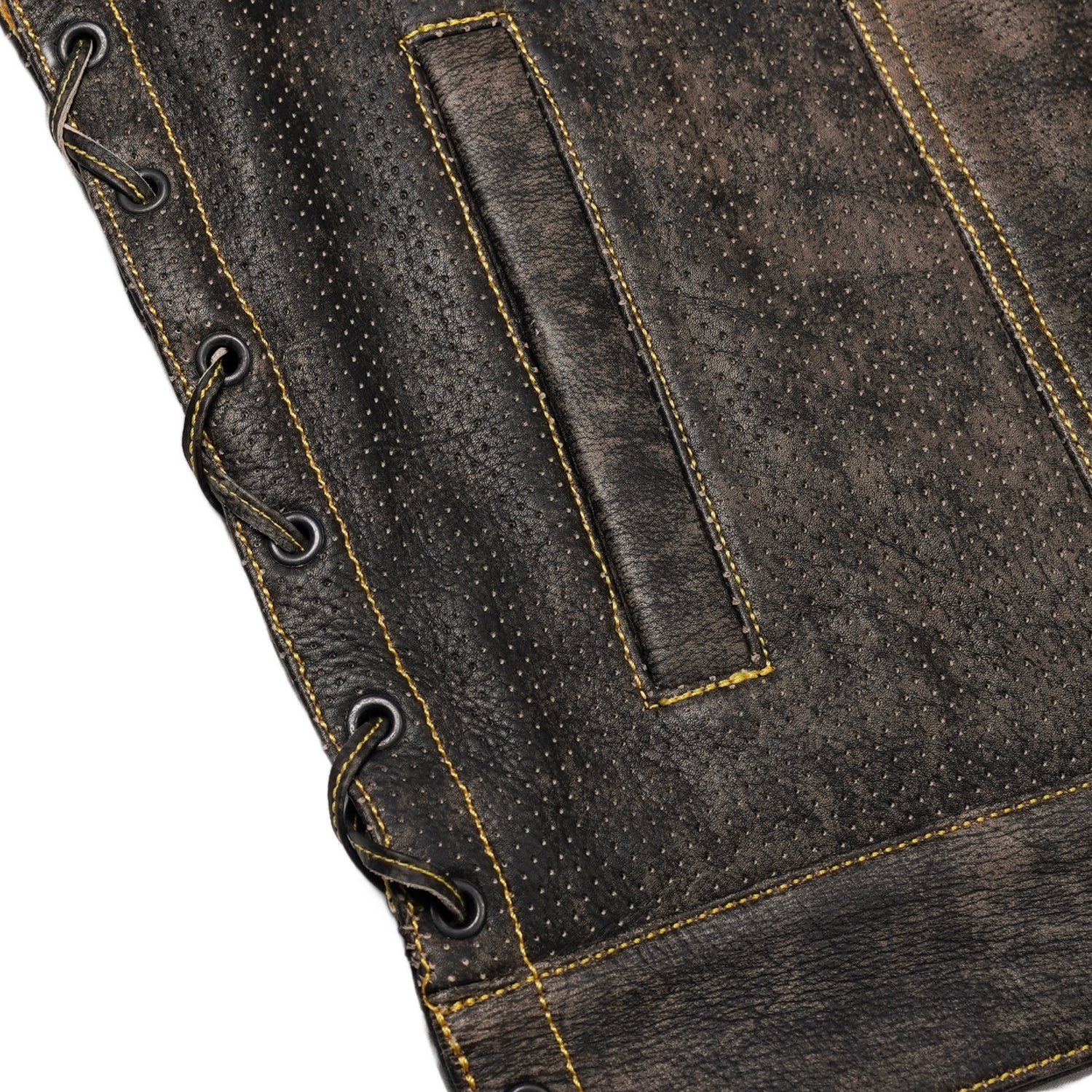 Rustic Way Men’s Motorcycle Leather Vest