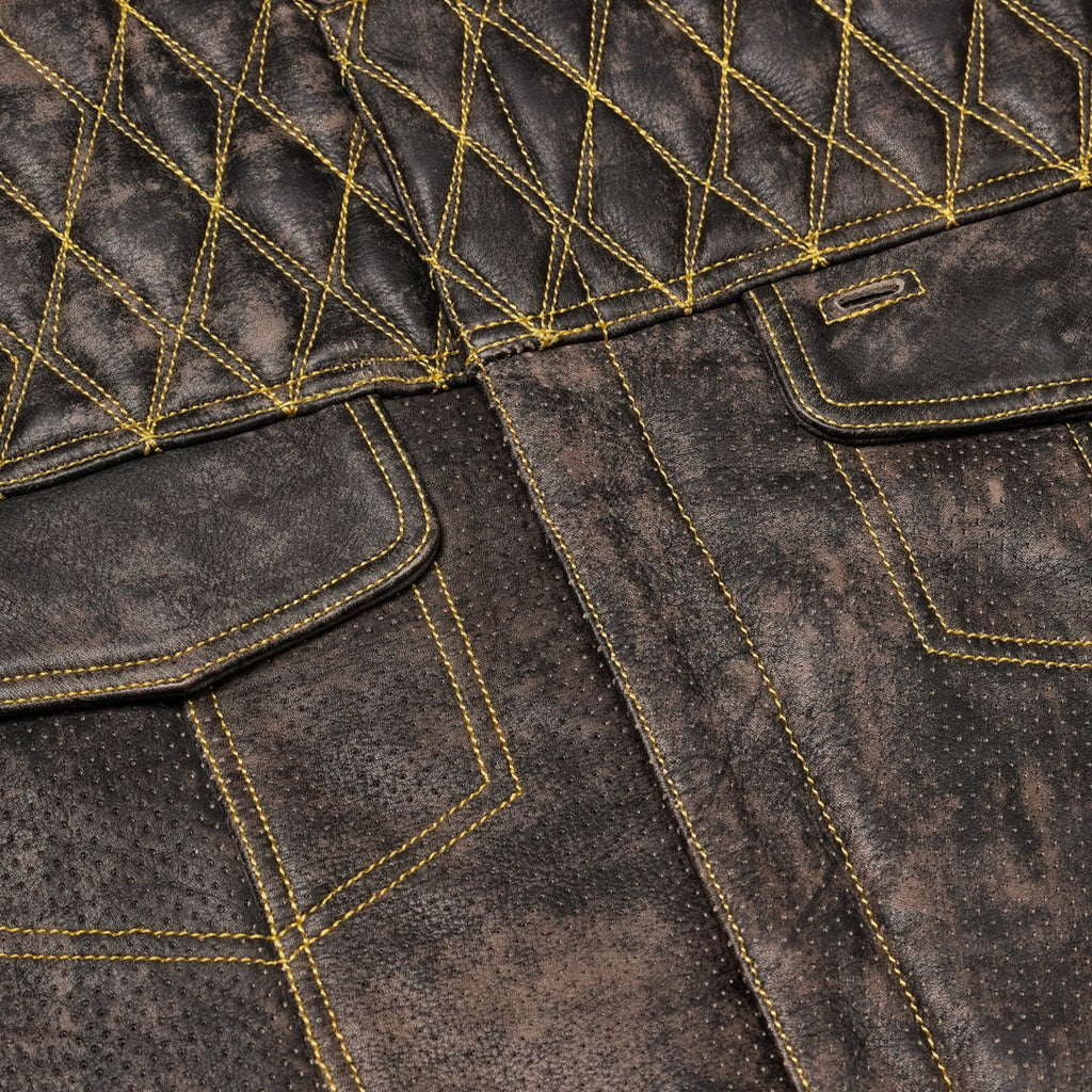 Rustic Way Men’s Motorcycle Leather Vest