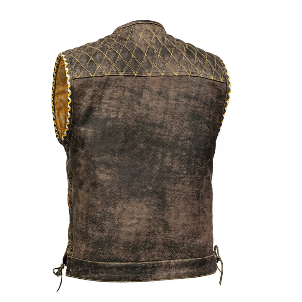 Rustic Way Men’s Motorcycle Leather Vest