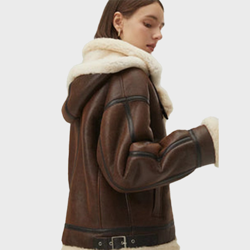 Shearling-Chocolate-Brown-Leather-Coat-Womens-Removable-Hood