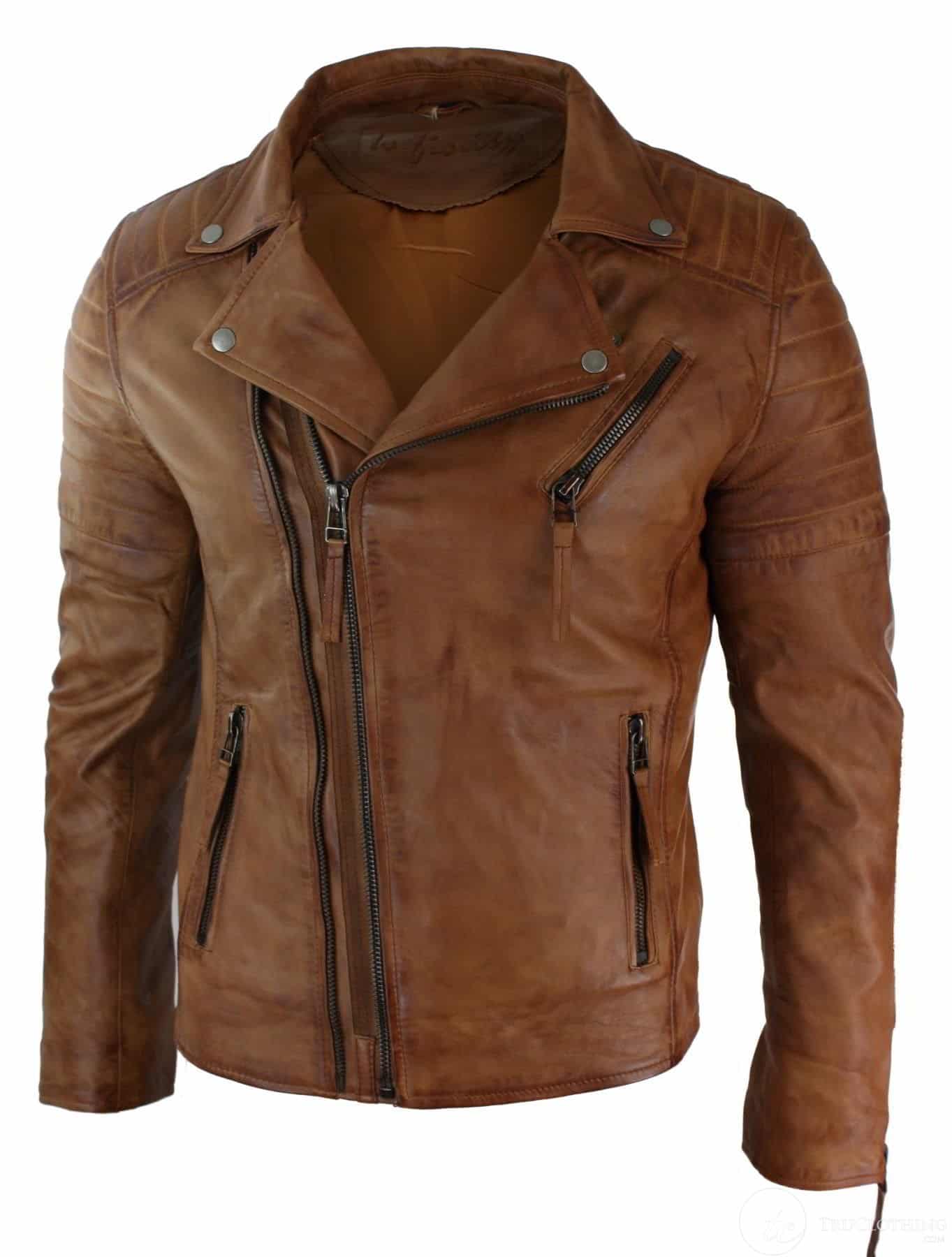 Sunburn Outlaw Biker Tan Jacket 4
