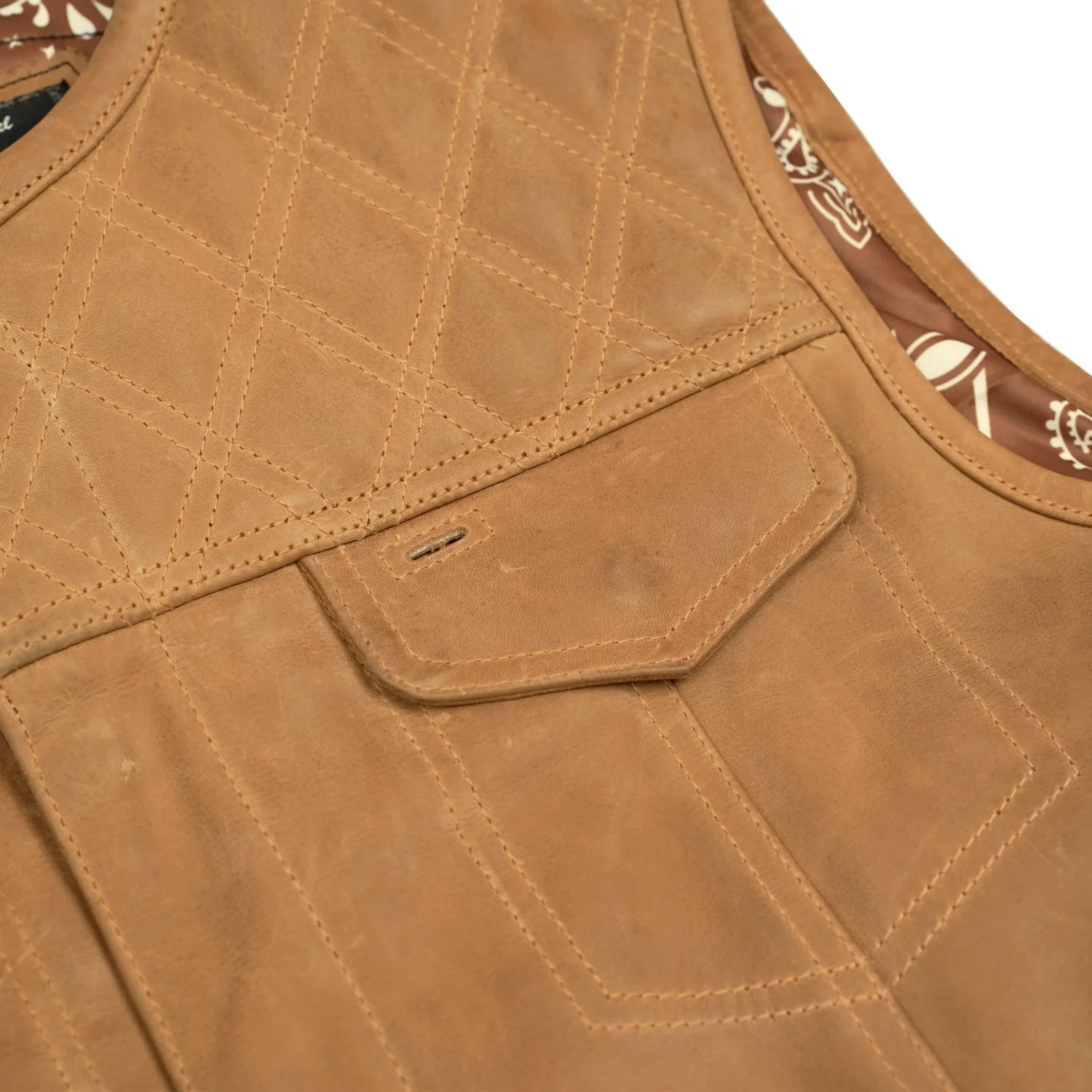 Timberline™ Lowcut Men’s Motorcycle Leather Vest