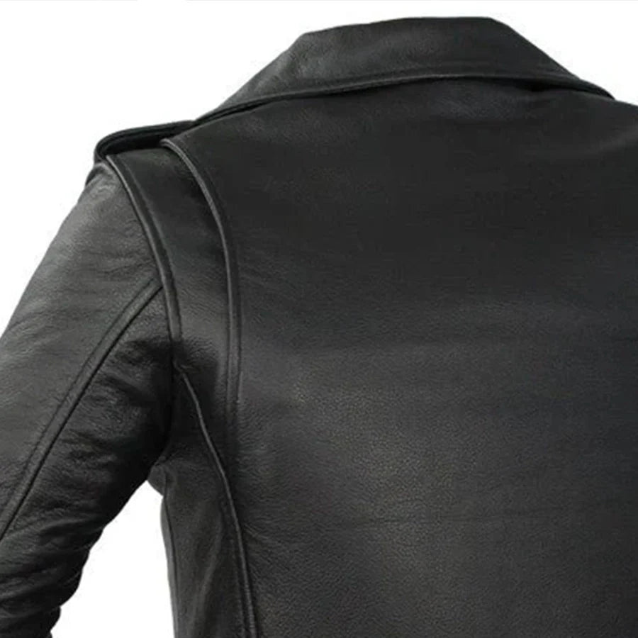 Rockstar - Women's Motorcycle Leather Jacket Women's Leather Jacket Jackets