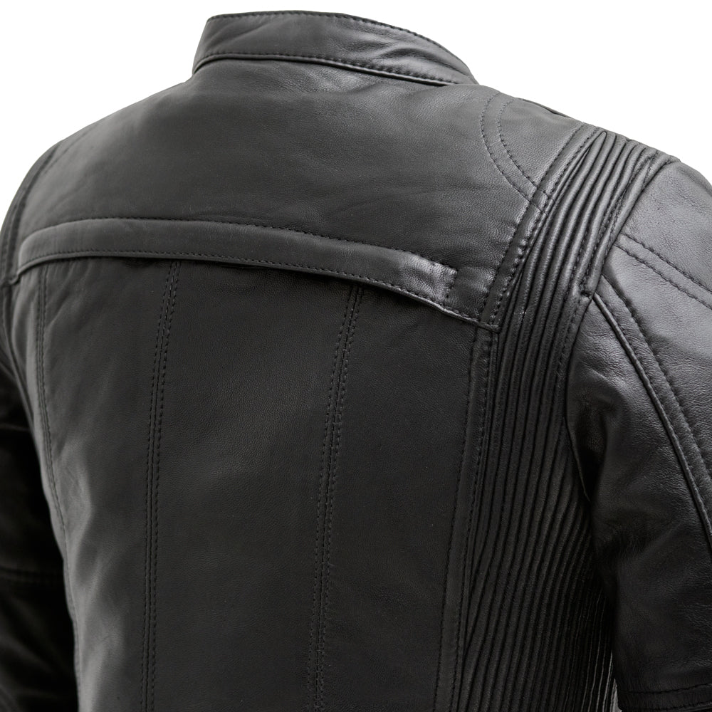 Supastar - Womens Motorcycle Leather Jacket Women's Leather Jacket Jackets