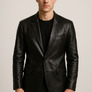 Leather Blazer