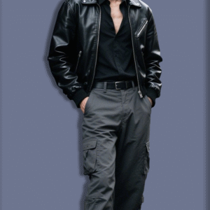 Urban Nightfall Men’s Premium Leather Jacket