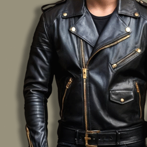 Black Rebellion Moto Leather Jacket