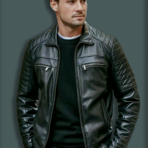 Shadow Ridge Quilted Café Racer Jacket