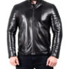 Black Quilted Sleeve Jacket
