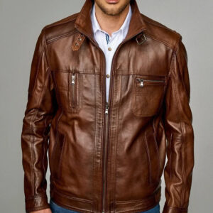 Brimford Brown Leather Jacket
